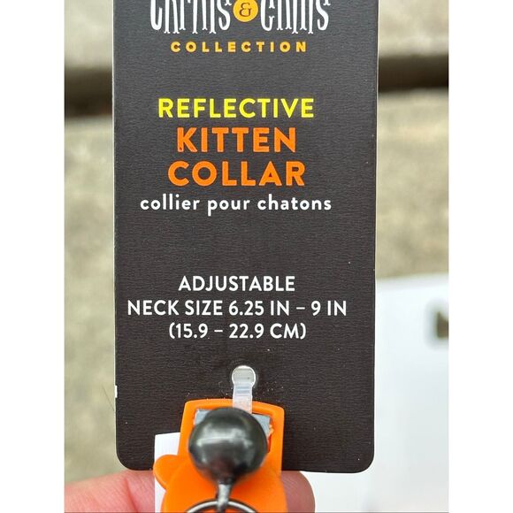 Thrills & Chills Reflective Halloween Kitten Harness and Leash Set with Pumpkin - Picture 7 of 9